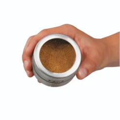 Fackelmann Magnetische Gewürzdose, Vorratsdose Mit Streuöffnungen, Aufbewahrungsdose Aus Edelstahl (Farbe: Silber/Transparent), Menge: 1 Stück -Kuechengeschirr b7a2a3efb6cb88622d0274ca3e6d4299