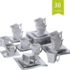 MALACASA, Serie Flora, 36 Tlg. Marmor Porzellan Kaffeeservice Geschirrset Mit 12 Kuchenteller, 12 Tasse 220ml, 12 Untertasse Für 12 Personen 1 MALACASA, Serie Flora, 36 Tlg. Marmor Porzellan Kaffeeservice Geschirrset Mit 12 Kuchenteller, 12 Tasse 220ml, 12 Untertasse Für 12 Personen -Kuechengeschirr bd42e278a505684876e09aa6270ab52d