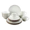 CreaTable 20317 Kombiservice Vintage Nature Für 4 Personen, Porzellan, Weiß (1 Set, 16-teilig) -Kuechengeschirr bde1c3133844b7b049e86ba055271d1b