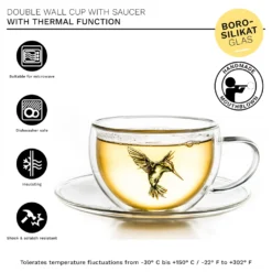 Creano 6er-Set Thermo-Tasses "Hummi" Für Tee/Latte Macchiato, Doppelwandig, Mit Kolibri-Muster | 250ml In Exklusiver Geschenkpackung 12 Creano 6er-Set Thermo-Tasses "Hummi" Für Tee/Latte Macchiato, Doppelwandig, Mit Kolibri-Muster | 250ml In Exklusiver Geschenkpackung -Kuechengeschirr c0f9100687b6b7f1e8a6e4379c61a52c