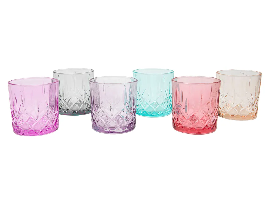 Trinkglas Bunt 345ml - Im 6er Set - Spülmaschinenfeste Gläser 4 Trinkglas Bunt 345ml - Im 6er Set - Spülmaschinenfeste Gläser – Bild 2