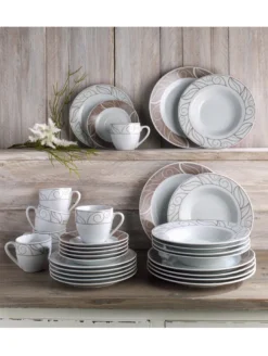 WELLCO Kaffeeset Grenoble Porzellan 18teilig -Kuechengeschirr c23f8d8ffe2ebe9b0a6f52c995202ef9