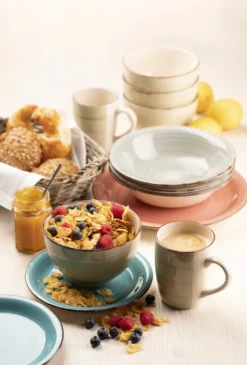 Mäser 931492 Lumaca Frühstück-Service Für 6 Personen Im Vintage Look, Handbemalte Keramik, Steingut, Rauchblau, 18-teilig (1 Set) 16 Mäser 931492 Lumaca Frühstück-Service Für 6 Personen Im Vintage Look, Handbemalte Keramik, Steingut, Rauchblau, 18-teilig (1 Set) -Kuechengeschirr c46df559f097f1a67db40a8a61eda8bb