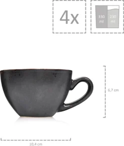 Sänger Kaffeeservice Tombey 12 Teilig -Kuechengeschirr c52a5833a4df944995201f010fc6aa4a