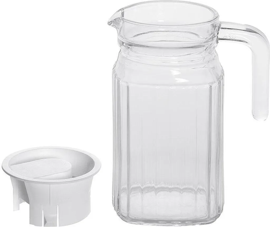 Esmeyer Arcoroc Glaskrug "Quadro" Mit Deckel 0,5 Liter 8 Esmeyer Arcoroc Glaskrug "Quadro" Mit Deckel 0,5 Liter – Bild 6