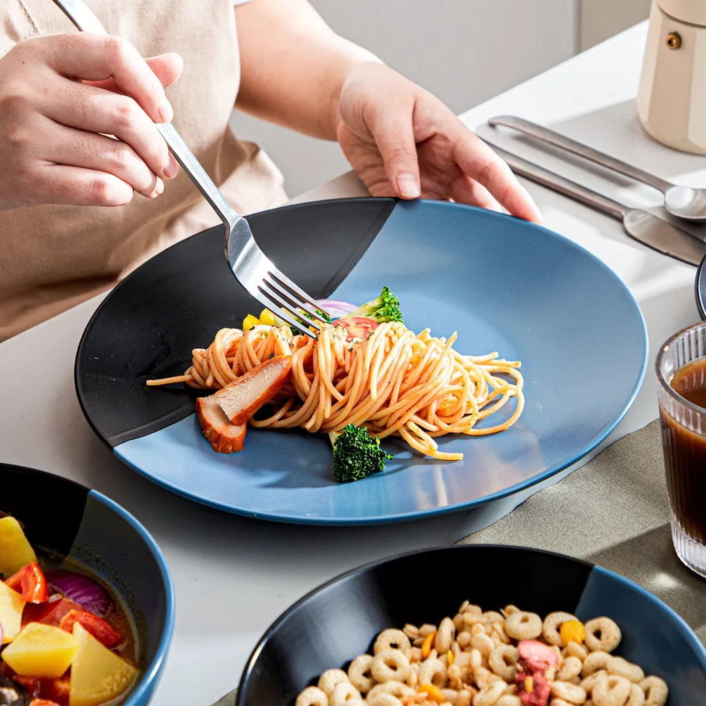 Tafelservice 8 Personen, Vancasso 32 Teiliges Accel Geschirrset Aus Steingut, Modernes Geschirr Kombiservice Set, Rund 6 Tafelservice 8 Personen, Vancasso 32 Teiliges Accel Geschirrset Aus Steingut, Modernes Geschirr Kombiservice Set, Rund – Bild 4