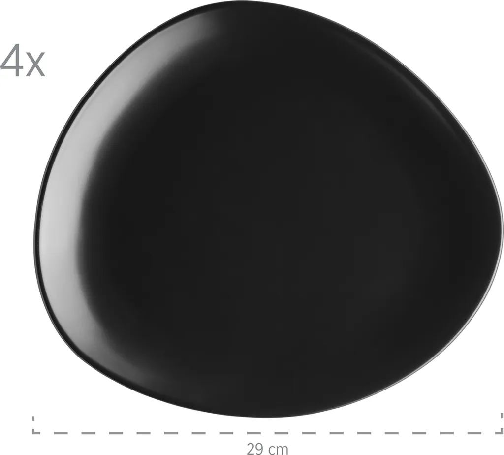 Mäser 931730 Kombiservice Glendale Für 4 Personen, Steinzeug, Schwarz (1 Set, 16-teilig) 5 Mäser 931730 Kombiservice Glendale Für 4 Personen, Steinzeug, Schwarz (1 Set, 16-teilig) – Bild 3