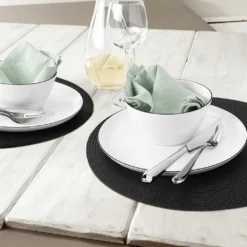 Seltmann Weiden Tafelservice Lido Schwarz Mit Farbrand Zeitlos -Kuechengeschirr ca133a16227c0acffc08ae85a50254ee