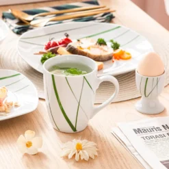 VEWEET Porzellan Tafelservice 'Aviva' 100-teilig Set, Kombiservice Mit Dessertteller, Speiseteller, Suppenteller, Müslischalen, Kaffeebecher, Kaffeetassen Set, Eierbecher, Milch- Und Zuckerset 14 VEWEET Porzellan Tafelservice 'Aviva' 100-teilig Set, Kombiservice Mit Dessertteller, Speiseteller, Suppenteller, Müslischalen, Kaffeebecher, Kaffeetassen Set, Eierbecher, Milch- Und Zuckerset -Kuechengeschirr ca6b15f33907e39ed58dd512990fb84c