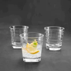 LEONARDO 019449 Vario Struttura Whiskybecher, Glas, 250 Ml, Klar (6 Stück) -Kuechengeschirr caaf1bf0fcf1c097ce3780765c110045