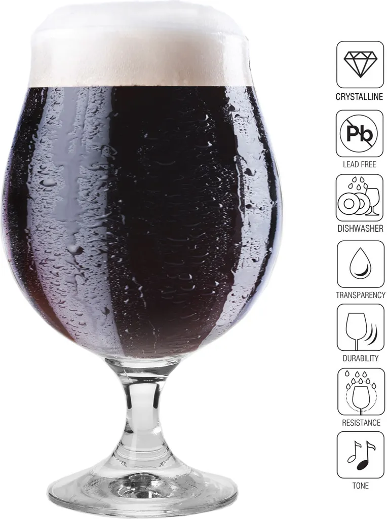 KROSNO Elite Dunkel Stout Biergläser, 6er-Set, 500 Ml 5 KROSNO Elite Dunkel Stout Biergläser, 6er-Set, 500 Ml – Bild 3