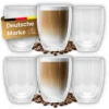 Felino® Latte Macchiato Gläser Doppelwandige Thermogläser Set [6 Stück] [350 Ml] Glas Tassen Groß Für Cappuccino, Kaffee, Espresso -Kuechengeschirr cd32800bb7637aad0bb50d02f4e58c69