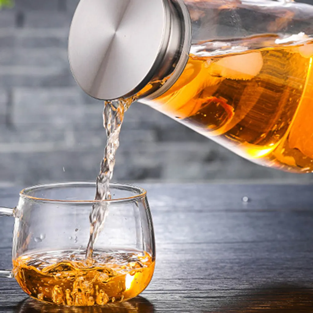 1500ml Wasserkaraffe Wasserkrug Karaffe Glaskrug Glaskaraffe Mit Edelstahl Filter Glas Kaltwasserkocher Karaffen 8 1500ml Wasserkaraffe Wasserkrug Karaffe Glaskrug Glaskaraffe Mit Edelstahl Filter Glas Kaltwasserkocher Karaffen – Bild 6