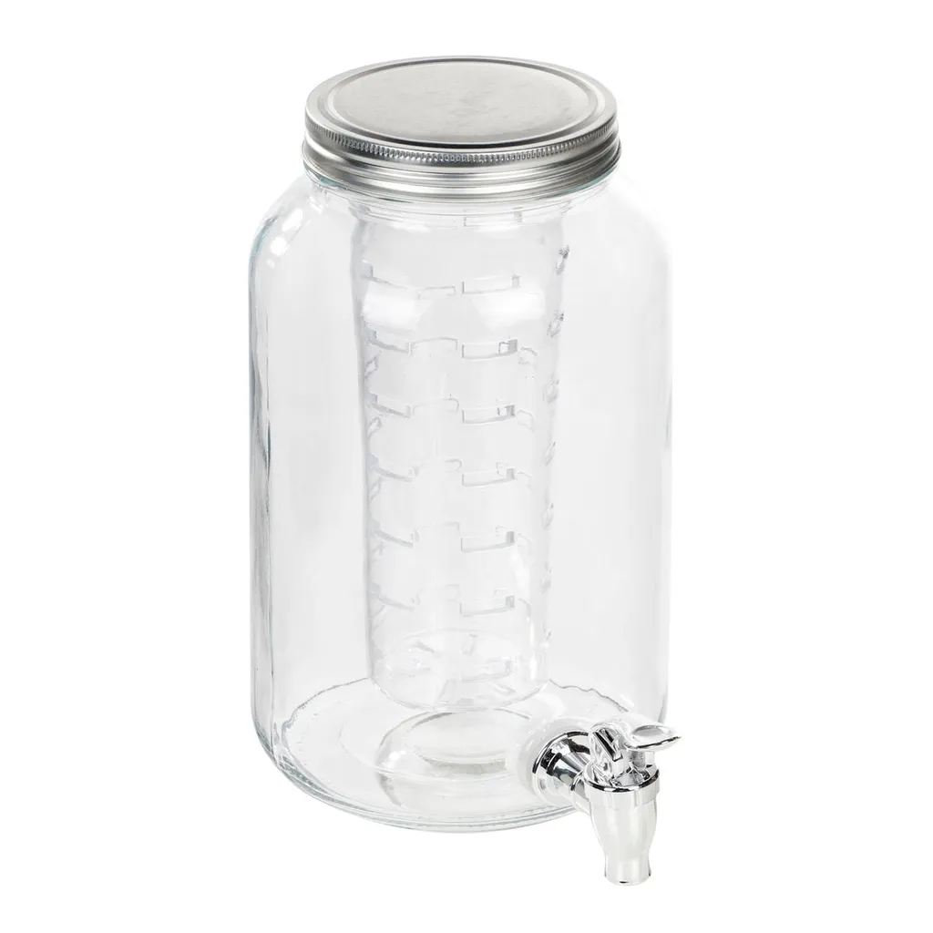 Getränkespender Mit Kühleinsatz Wasserspender Fruchteinsatz Mit Zapfhahn 3,5 L 6 Getränkespender Mit Kühleinsatz Wasserspender Fruchteinsatz Mit Zapfhahn 3,5 L – Bild 4