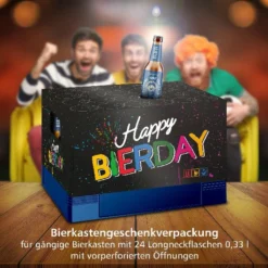 Itenga Bierkasten Geschenkverpackung Happy Bierday Hülle Zum Aufstecken Auf Bierkasten -Kuechengeschirr ce6d04495758f6fcd43aa0ceed2d727a