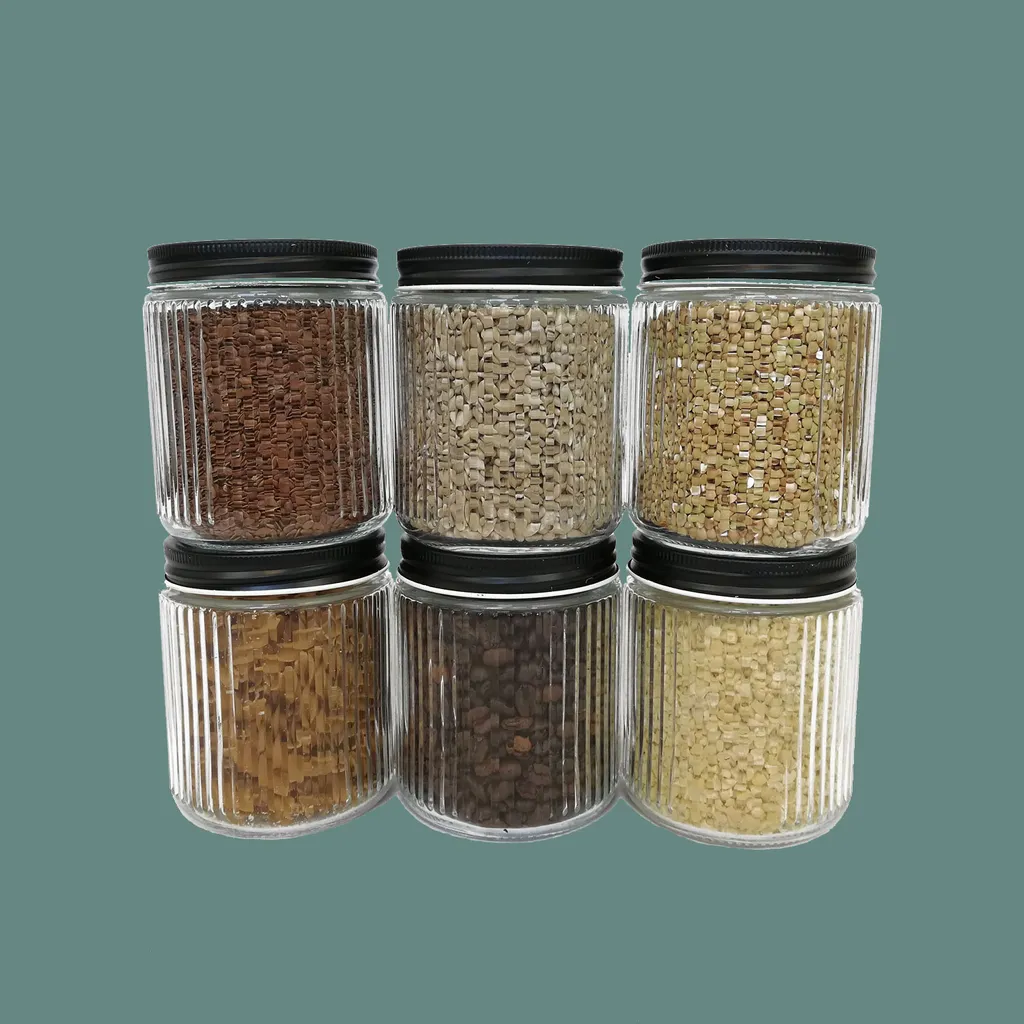 6er Set Vorratsgläser 0,5 L Mit Schraubdeckel Ø9x11 Cm - Schwarz 6 6er Set Vorratsgläser 0,5 L Mit Schraubdeckel Ø9x11 Cm - Schwarz – Bild 4