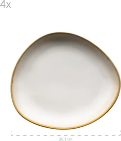 Mäser 931991 Kombiservice La Sinfonia Für 4 Personen, Steinzeug, Beige/creme-weiß (1 Set, 16-teilig) -Kuechengeschirr d21647e92fe23ccf7915889cf83ced31