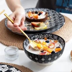 Vancasso, Haruka Porzellan Geschirrservice, 32-teilig Rund Kombiservice Geschirrset Tafelservice Für 8 Personen, Schwarz 14 Vancasso, Haruka Porzellan Geschirrservice, 32-teilig Rund Kombiservice Geschirrset Tafelservice Für 8 Personen, Schwarz -Kuechengeschirr d25436453e6773f40d029f51c54961e7