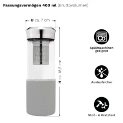 Teamaker „Grau“ 400 Ml 11 Teamaker „Grau“ 400 Ml -Kuechengeschirr d34bced8ffee44a5b1f1118e73b91a66
