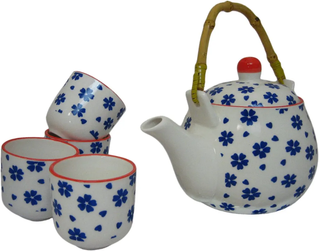 270 Asia Teeset Teeservice Teekanne Tassen 5 Tlg Weiss Blau Blumen Kinder Ruka 3 270 Asia Teeset Teeservice Teekanne Tassen 5 Tlg Weiss Blau Blumen Kinder Ruka – Bild 2