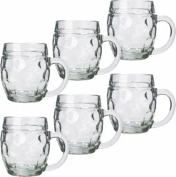 Stölzle Oberglas Tübinger Augenkanne, Pintglas, Kugel, Mit Füllstrich, Traditionelles Design, 6 Stück, Spülmaschinenfest, Hochwertige Qualität (500 Ml) -Kuechengeschirr d36886d68e9eede3f941a54f93ec1340