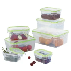 Frischhaltedosen Set Klick-It Gefrierdosen Lunchbox Brotdose Dose 14 Tlg. Klar -Kuechengeschirr d55e7b458894c1ffb9c18b0c2c2258c5