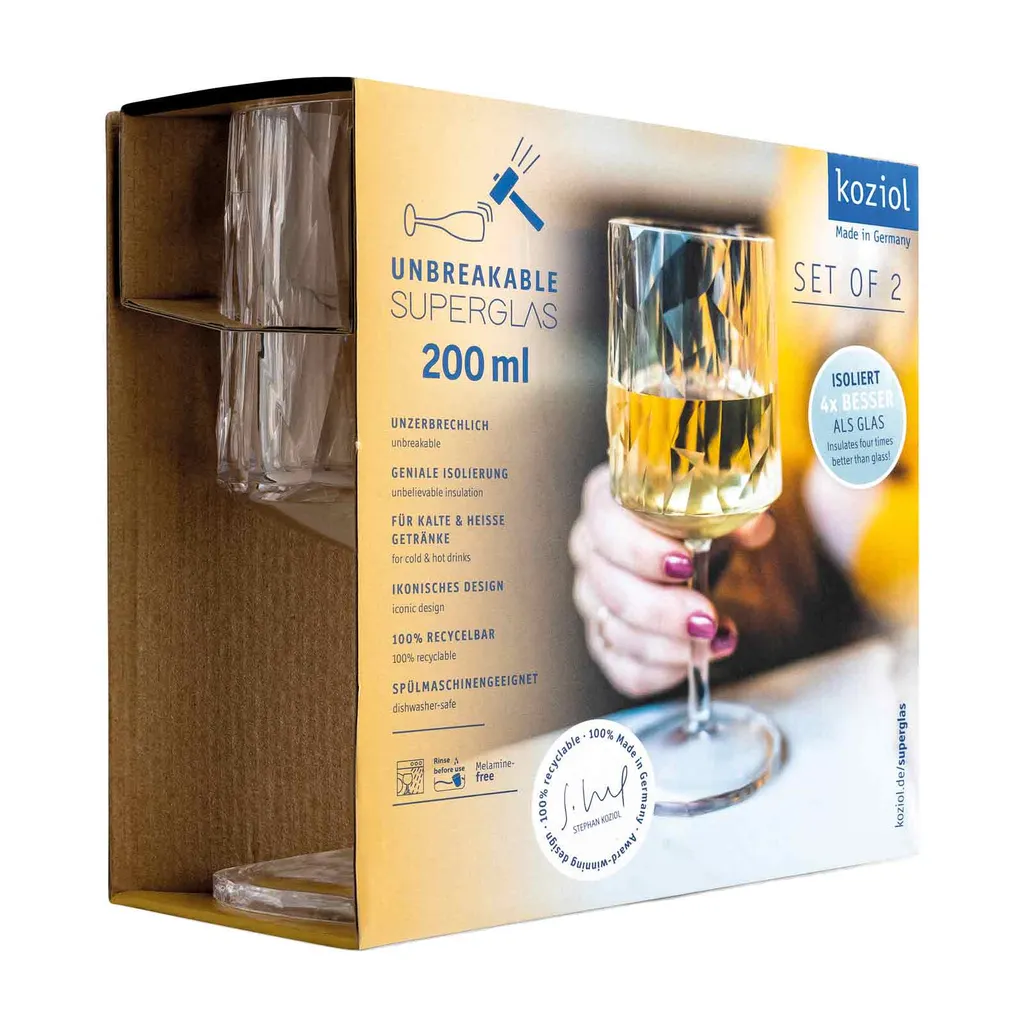 Koziol - Superglas Club No. 09 Weinglas 200 Ml 2er Set 15 Koziol - Superglas Club No. 09 Weinglas 200 Ml 2er Set – Bild 13