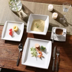 MALACASA, Serie Blance, 60 Tlg. Cremeweiß Porzellan Geschirrset Kombiservice Tafelservice Mit Je 12 Kaffeetassen, 12 Untertassen, 12 Dessertteller, 12 Suppenteller Und 12 Flachteller 14 MALACASA, Serie Blance, 60 Tlg. Cremeweiß Porzellan Geschirrset Kombiservice Tafelservice Mit Je 12 Kaffeetassen, 12 Untertassen, 12 Dessertteller, 12 Suppenteller Und 12 Flachteller -Kuechengeschirr d84164a65423c00212b5ffedef266e24