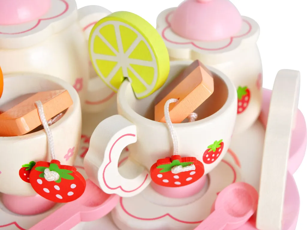 Kinder Teeservice Set Holz Zubehör Für Die Kinderküche, 16-tlg. Ab 3 Jahre Rollenspiele Für Mädchen Und Jungs 9418 6 Kinder Teeservice Set Holz Zubehör Für Die Kinderküche, 16-tlg. Ab 3 Jahre Rollenspiele Für Mädchen Und Jungs 9418 – Bild 4