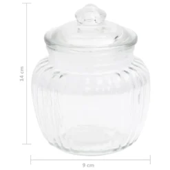 VidaXL Vorratsgl?ser 6 Stk. 500 Ml Glas -Kuechengeschirr d98f5c6dc9b5047df0fa03feee568df2