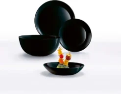 Geschirr Luminarc 9311622 Schwarz Gehärtetes Glas (19 Pcs) 31 Geschirr Luminarc 9311622 Schwarz Gehärtetes Glas (19 Pcs) -Kuechengeschirr d9cee576f6f905ccc51cf3bc43d3cad5