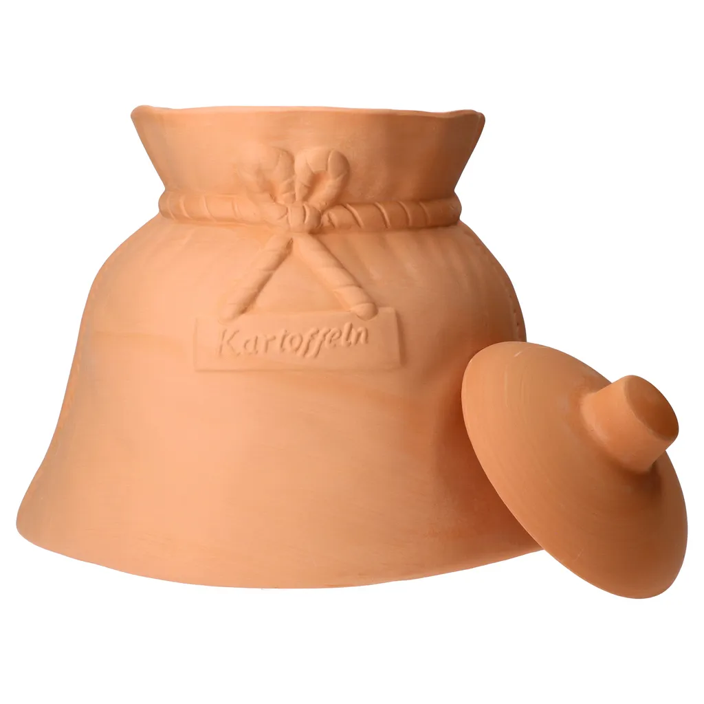 Mambocat Kartoffeltopf Linda Terrakotta Vorrats-Dose Deckel Aufbewahrung Gemüse-Topf Natural 8 Mambocat Kartoffeltopf Linda Terrakotta Vorrats-Dose Deckel Aufbewahrung Gemüse-Topf Natural – Bild 6