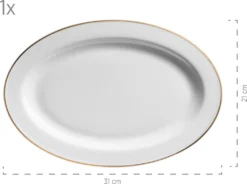 Mäser 931735 Kombiservice Professional Dining Für 6 Personen, Porzellan, Weiß (1 Set, 24-teilig) -Kuechengeschirr dc0c1bb2ac72a5b4b604427ea67ab98e