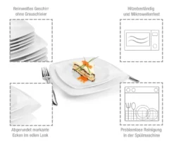 Sänger SÄNGER Porzellan Geschirrset Markant, Tafelservice 18 Teilig Für 6 Personen -Kuechengeschirr df1bd193675aff8a5a912bcbe5089e14