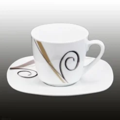 Van Well 18tlg. Kaffeeservice Porzellan Weiß 18 Tlg. -Kuechengeschirr e38ab396962391e39d9c7f536d3e0ae3