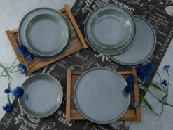 CreaTable 16735 Tafelservice Chef Collection Für 6 Personen, Porzellan, Grau (1 Set, 12-teilig) 11 CreaTable 16735 Tafelservice Chef Collection Für 6 Personen, Porzellan, Grau (1 Set, 12-teilig) -Kuechengeschirr e97fd20fc025cf88a1cc7631a8ca21ae