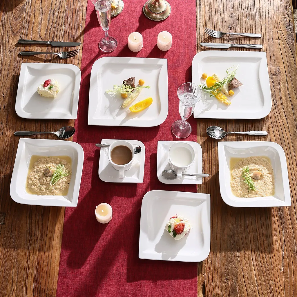 MALACASA, Serie Joesfa, 30 Tlg. Cremeweiß Porzellan Geschirrset Kombiservice Tafelservice Im Eleganten Design Mit Je 6 Tassen, 6 Untertassen, 6 Dessertteller, 6 Suppenteller Und 6 Speiseteller 10 MALACASA, Serie Joesfa, 30 Tlg. Cremeweiß Porzellan Geschirrset Kombiservice Tafelservice Im Eleganten Design Mit Je 6 Tassen, 6 Untertassen, 6 Dessertteller, 6 Suppenteller Und 6 Speiseteller – Bild 8