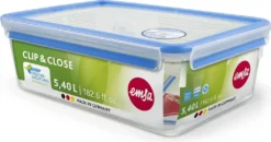 Emsa Frischhaltedose CLIP & CLOSE 5,50 Liter Transparent -Kuechengeschirr ebe3d11d8a0505744bef837728ba4e67
