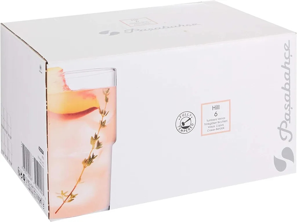 Pasabahce Hill Saftglas 6er 440cc Gläser-Set Trinkglas Stapelbar 4 Pasabahce Hill Saftglas 6er 440cc Gläser-Set Trinkglas Stapelbar – Bild 2