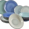 Studio Tavola Geschirr Set Ocean Blue 18-teilig -Kuechengeschirr ee261969619fb7443901387b9d9ca1bd