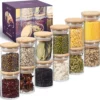 Freshmaster Gewürzgläser Set Aufbewahrung Gewürze I 12x 100ml Vorratsdosen Glas Mit LongLife+ Dichtung Und Bruchsicherem Borosilikat Glas I Glasbehälter Mit Deckel Gläser Gewürze Set Spice Jars -Kuechengeschirr ee3ab32863c68612230dd4ed6f594cdf