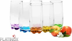 Trinkgläser Aus Glas 350ml (max.390ml) Set 6 Teilig Bunter Boden Wassergläser Saftgläser 9 Trinkgläser Aus Glas 350ml (max.390ml) Set 6 Teilig Bunter Boden Wassergläser Saftgläser -Kuechengeschirr f089780ef5ef9569cd9434d05cc5dc92