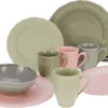 CreaTable 23819 Kombiservice Flora Colors Für 4 Personen, Porzellan, Mehrfarbig (1 Set, 16-teilig) -Kuechengeschirr f0a97beeca0b7d0a18f3991313a51a94