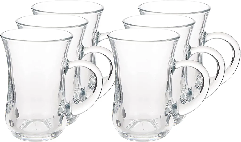 Pasabahce 55411 Keyif Türkische Teegläser Mit Henkel, 145ml, Glas, Transparent, 6 Stück 4 Pasabahce 55411 Keyif Türkische Teegläser Mit Henkel, 145ml, Glas, Transparent, 6 Stück – Bild 2