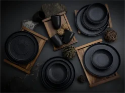 CreaTable 23860 Kombiservice Uno Für 4 Personen, Steinzeug, Schwarz (1 Set, 16-teilig) 17 CreaTable 23860 Kombiservice Uno Für 4 Personen, Steinzeug, Schwarz (1 Set, 16-teilig) -Kuechengeschirr f224a9b75839e4389bf2cdd8adf66157