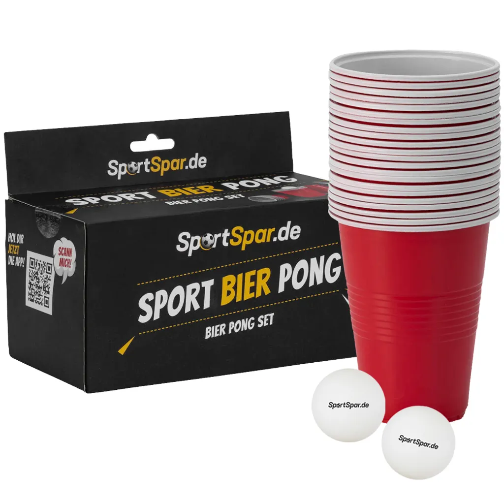 Einheitsgröße SPSP-12|SportSpar.de Bierpong Set Mit Becher Und Bällen 3 Einheitsgröße SPSP-12|SportSpar.de Bierpong Set Mit Becher Und Bällen