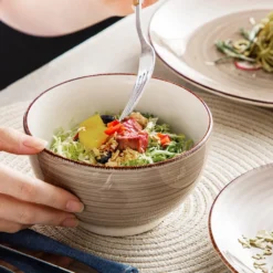 Vancasso Bella Steinzeug Kombiservice, 16 Teilig Geschirrset Für 4 Personen, Mit Je 4 Dessertteller, Speiseteller, Müslischalen, Kaffeebecher, Schokolade -Kuechengeschirr f2812a9f2d56103e44a68839acab33fc