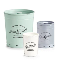 Zeller Present Vorratsdose Kartoffel Metall Ø16cm, Mint -Kuechengeschirr f295d453184be94d83211a5ab81275a8