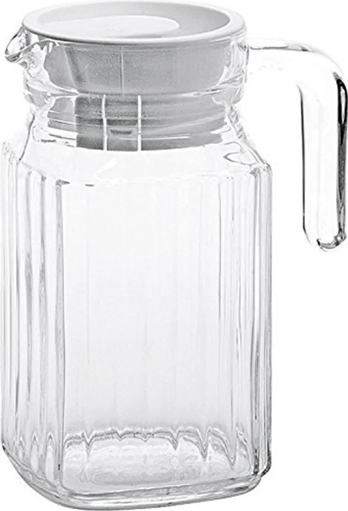 Esmeyer Arcoroc Glaskrug "Quadro" Mit Deckel 0,5 Liter 3 Esmeyer Arcoroc Glaskrug "Quadro" Mit Deckel 0,5 Liter