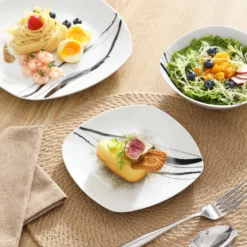 VEWEET Tafelservice 'Teresa' Aus Porzellan 20 Teilig, Geschirrset Beinhatlet Eierbecher, Kaffeetassen, Müslischalen, Dessertteller Und Flachteller, Geschirrservice Für 4 Personen -Kuechengeschirr f5a46457574160a20bb64d151d445f91